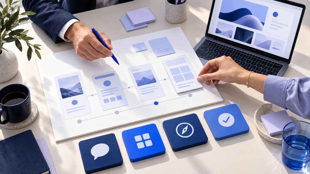 A project discussion around prototypes and agency selection criteria.