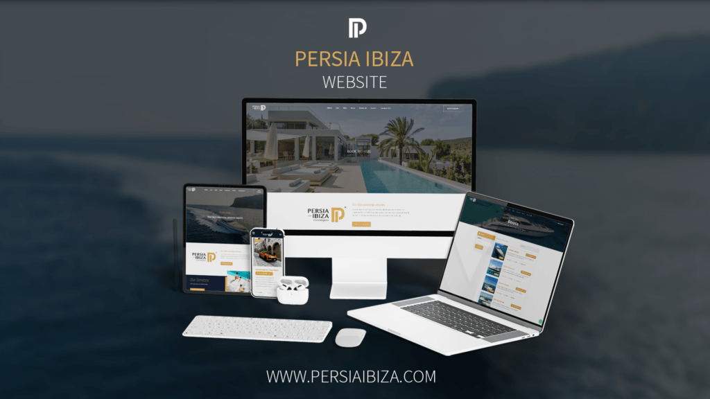 Persia Ibiza - Site web mockup